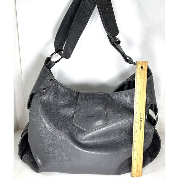 Matt and Nat Gray Vegan Faux Leather Large Shoulder Bag - Picture 5 of 12